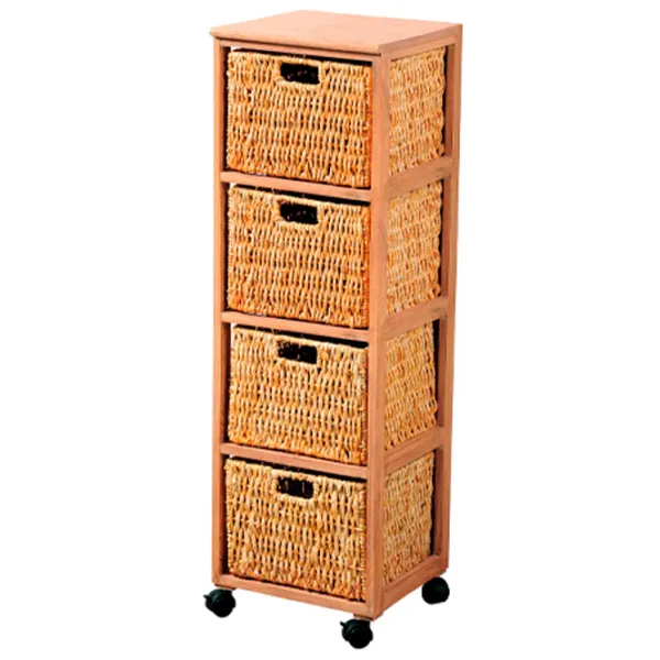 Comodă Kesper Wood 84 x 34 x 33 / Lemn / Maro photo 1