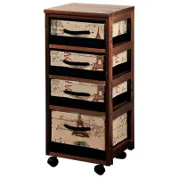 Комод Kesper Wood 84 x 35 x 29см / Дерево / Коричневый 