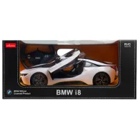 Mașină Rastar BMW i8 58386 / 2.4 GHz / Black White photo 6