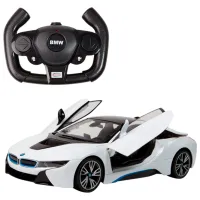 Mașină Rastar BMW i8 58386 / 2.4 GHz / Black White photo 7