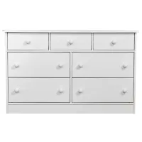 Comodă Mobicasa Lia 7 73 x 116 x 35 / Lemn / Alb