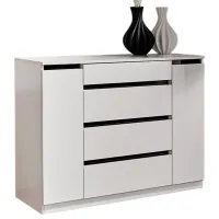 Comodă Ambianta Space 87.3 x 110.2 x 48 / PAL / Alb