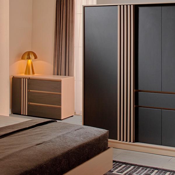 Comodă Ambianta Malta 77.7 x 120.2 x 44.5 / PAL / Graphite photo 2 Comodă Ambianta Malta 77.7 x 120.2 x 44.5 / PAL / Graphite photo 2