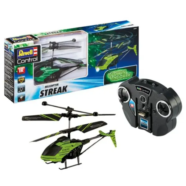 Вертолёт Revell STREAK 23829   / 2.4 ГГц / Черный Зеленый photo 3 Вертолёт Revell STREAK 23829   / 2.4 ГГц / Черный Зеленый photo 3
