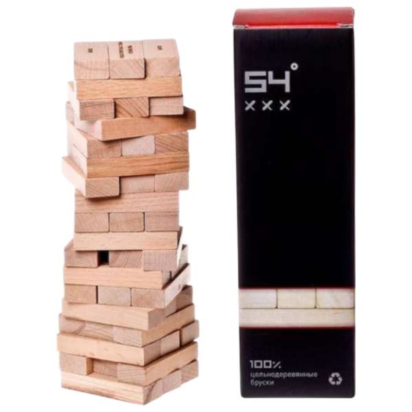 Joc de masă GaGa Games Alcoholic turn 54 degrees XXX 18+/ Jenga photo 1