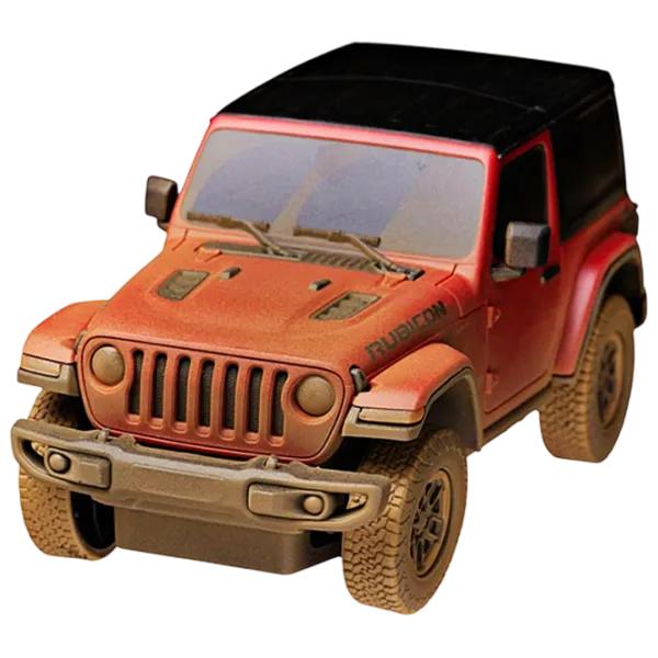Mașină Rastar JEEP Wrangler Rubicon-Muddy 50541 7 km/h / 2.4 GHz / Gray Red photo 1