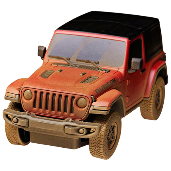 Mașină Rastar JEEP Wrangler Rubicon-Muddy 50541 7 km/h / 2.4 GHz / Gray Red photo 1