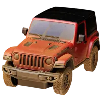 Машинка Rastar JEEP Wrangler Rubicon-Muddy 50541 7 км/ч / 2.4 ГГц / Серый Красный
