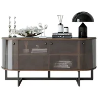 Комод Indart Oscar 2 76 x 160 x 45см / МДФ / Разноцветный