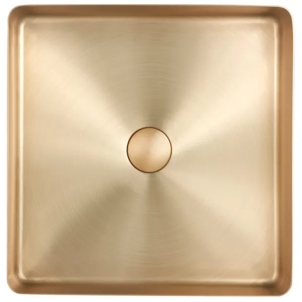 Lavoar SanDonna HD4040 Pătrată / Pe blat / Gold photo 1