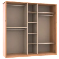 Dulap Dogtas Solid 223.8 x 60.3 x 220.4 / MDF / Natural photo 8