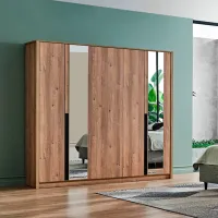 Dulap Dogtas Solid 223.8 x 60.3 x 220.4 / MDF / Natural photo 10