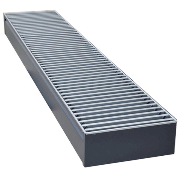 Grilă pentru convectori în pardoseală Techno PPA 250-1200/С Silver / Aluminiu photo 2