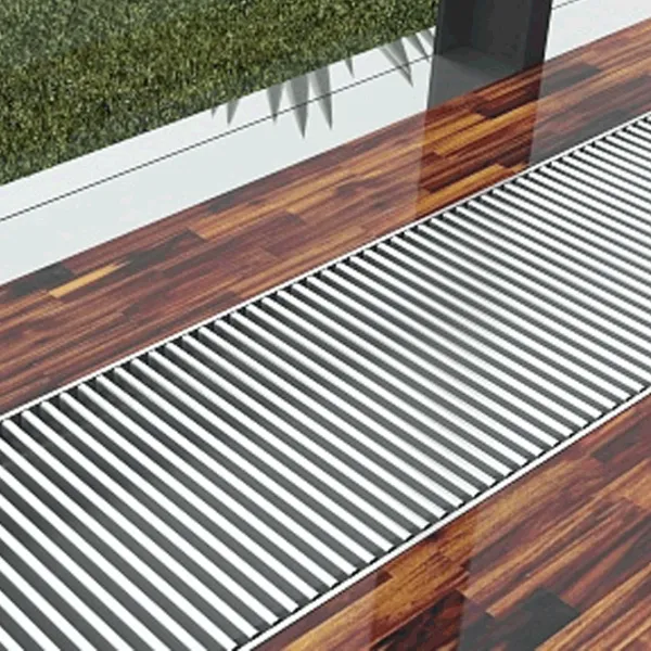Grilă pentru convectori în pardoseală Techno PPA 250-1200/С Silver / Aluminiu photo 3