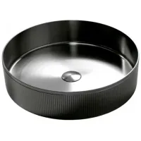 Lavoar SanDonna VOR58923 Rotundă / Pe blat / Black