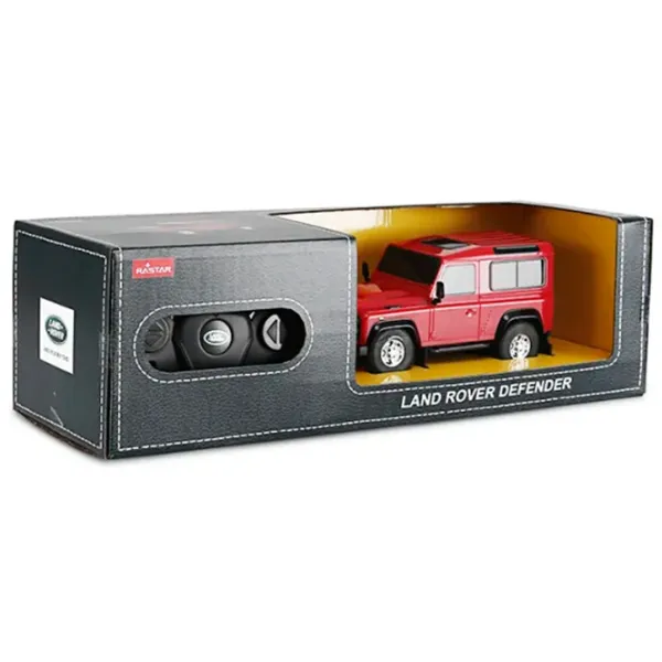 Mașină Rastar Land Rover Defender 50640 7 km/h / 2.4 GHz / White Red photo 5 Mașină Rastar Land Rover Defender 50640 7 km/h / 2.4 GHz / White Red photo 5