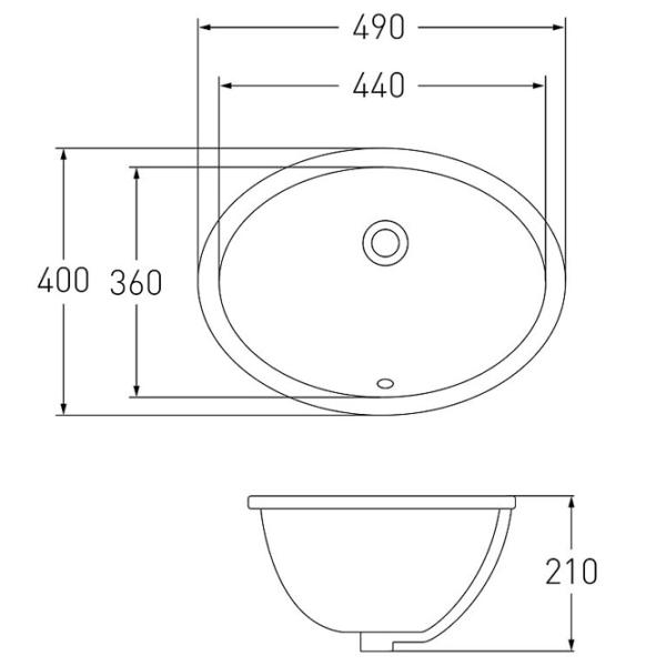 Lavoar Volle 37999 Oval / Sub blat / White photo 2 Lavoar Volle 37999 Oval / Sub blat / White photo 2