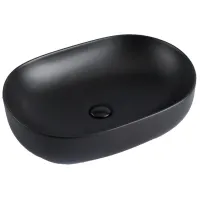 Умывальник Volle 1301.005004 Овальная / Над столешниц / Черный