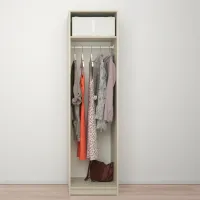 Шкаф Ikea Gursken 186 x 55см x 49.4 / ДСП / Светло бежевый photo 3