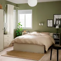 Шкаф Ikea Gursken 186 x 55см x 49.4 / ДСП / Светло бежевый photo 4