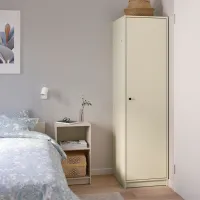 Шкаф Ikea Gursken 186 x 55см x 49.4 / ДСП / Светло бежевый photo 5
