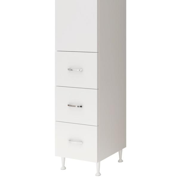 Шкаф Marcel Prod 35 1U-3S 35 x 35см x 180 / ЛДСП / Белый photo 2