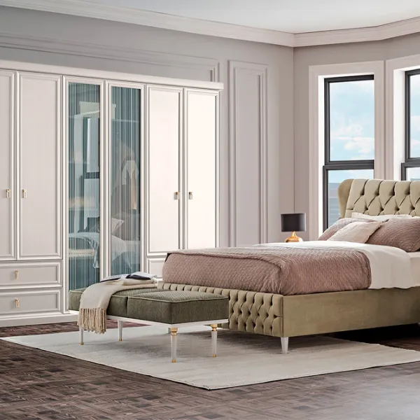 Dulap Dogtas Lorenta 271.4 x 62.2 x 225.8 / DSP / Alb photo 2