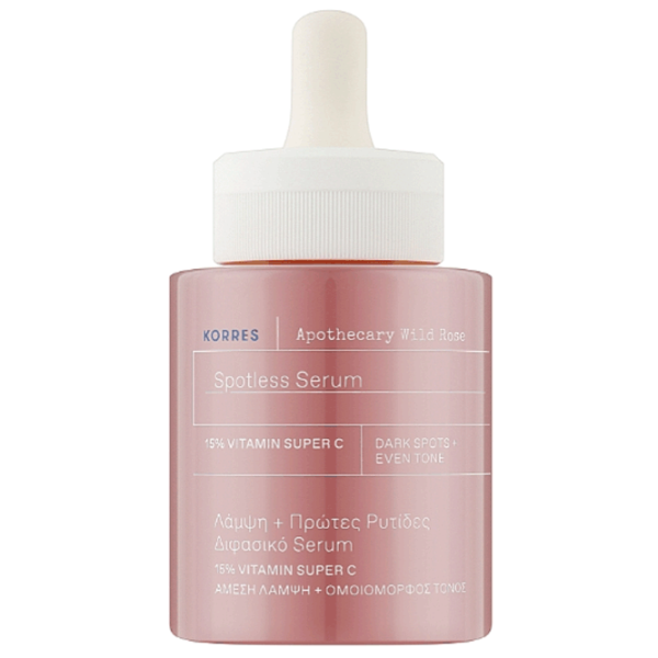 Сыворотка для лица KORRES APOTHECARY WILD ROSE SPOTLESS SERUM 0.03л / Все типы photo 1