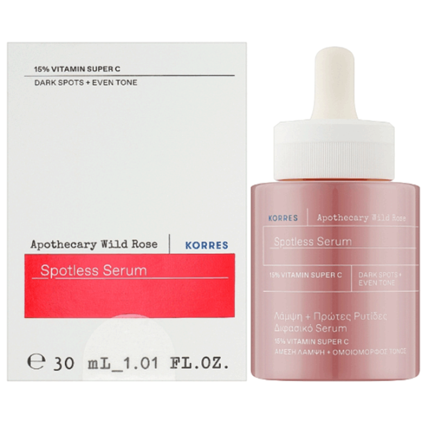 Сыворотка для лица KORRES APOTHECARY WILD ROSE SPOTLESS SERUM 0.03л / Все типы photo 3