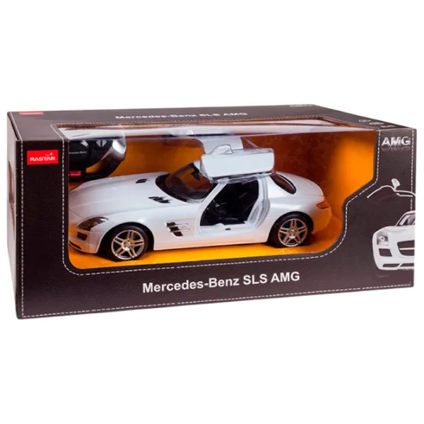 Машинка Rastar Mercedes SLS 27036 7 км/ч / 2.7 ГГц / Черный Белый photo 6 Машинка Rastar Mercedes SLS 27036 7 км/ч / 2.7 ГГц / Черный Белый photo 6