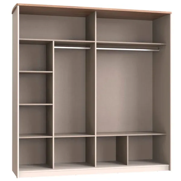 Dulap Dogtas Margo 214.6 x 71 x 220.4 / PAL / Beige photo 2