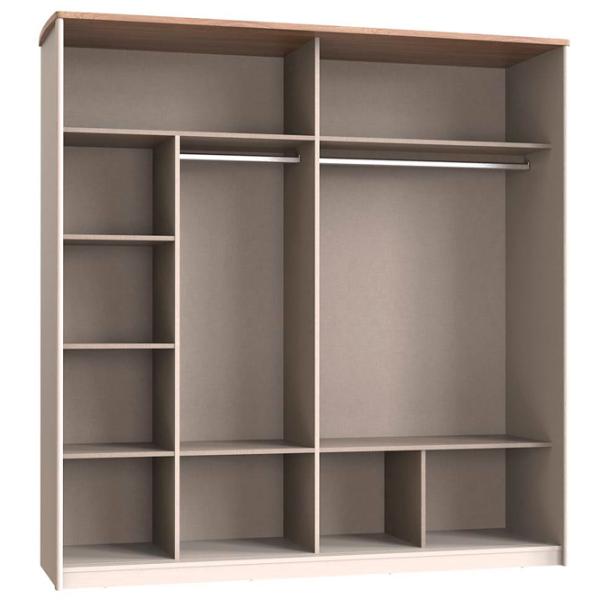 Dulap Dogtas Margo 214.6 x 71 x 220.4 / PAL / Beige photo 2