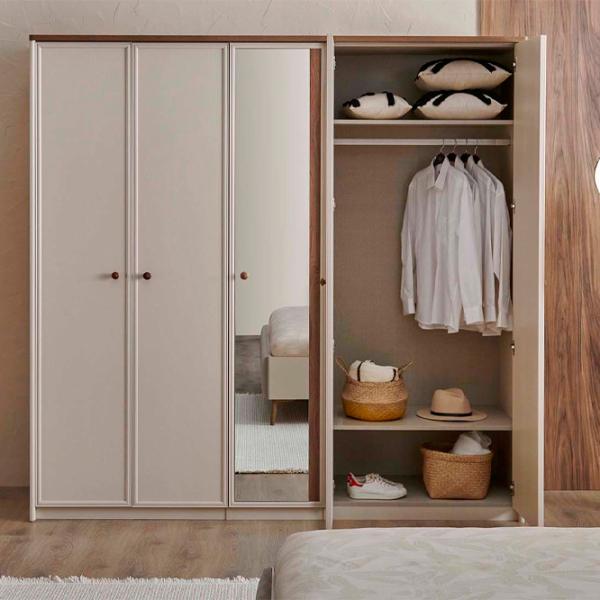 Шкаф Dogtas Margo 227.7 x 62.6см x 220 / ЛДСП / Бежевый photo 4