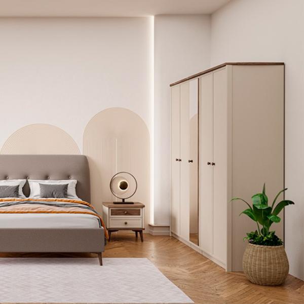 Шкаф Dogtas Margo 227.7 x 62.6см x 220 / ЛДСП / Бежевый photo 6