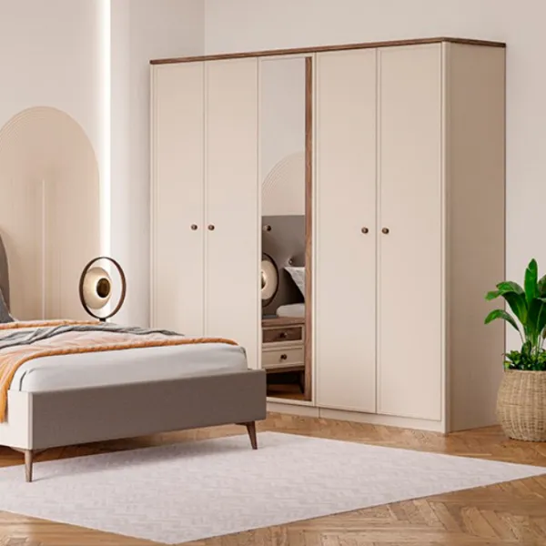 Шкаф Dogtas Margo 227.7 x 62.6см x 220 / ЛДСП / Бежевый photo 7