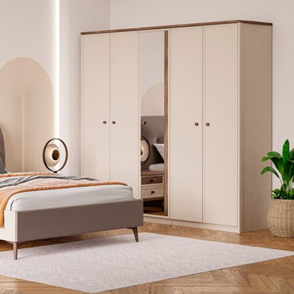 Шкаф Dogtas Margo 227.7 x 62.6см x 220 / ЛДСП / Бежевый photo 7