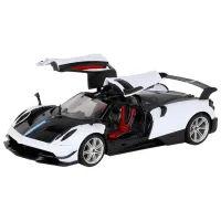 Mașină Rastar Pagani Huayra BC 75400 10 km/h / 2.4 GHz / Black White photo 6