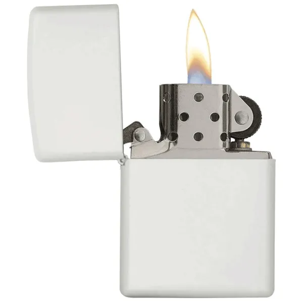 Brichetă Zippo Regular White Matte White / Alamă photo 4