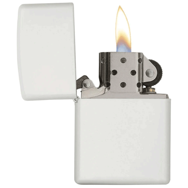 Brichetă Zippo Regular White Matte White / Alamă photo 4