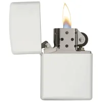 Зажигалка Zippo Regular White Matte Белый / Латунь photo 4