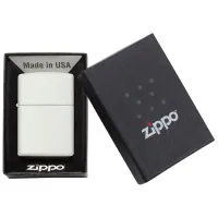 Зажигалка Zippo Regular White Matte Белый / Латунь photo 5