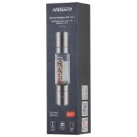 Мельница для соли и перца Ardesto AR2102SS Роторный нож / 150 g / Серебряный photo 4