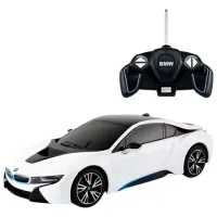 Mașină Rastar BMW i8 50540 8 km/h / 2.4 GHz / Black White photo 3