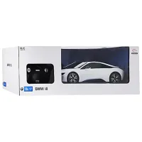 Mașină Rastar BMW i8 50540 8 km/h / 2.4 GHz / Black White photo 5