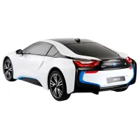 Mașină Rastar BMW i8 50540 8 km/h / 2.4 GHz / Black White photo 6