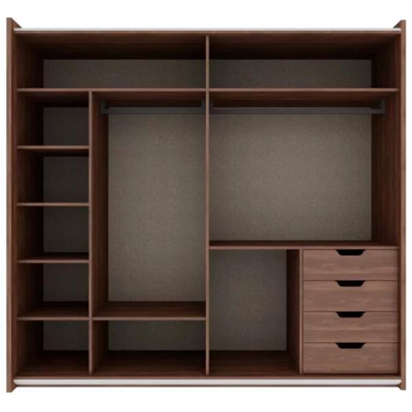 Шкаф Dogtas Gold 242.2 x 69.5см x 225.8 / ЛДСП / Brown photo 4