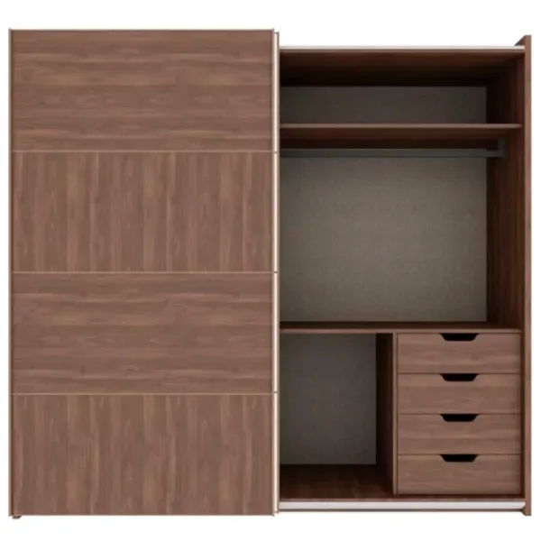 Шкаф Dogtas Gold 242.2 x 69.5см x 225.8 / ЛДСП / Brown photo 5