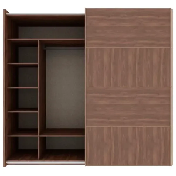 Шкаф Dogtas Gold 242.2 x 69.5см x 225.8 / ЛДСП / Brown photo 6