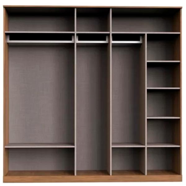 Шкаф Dogtas Gold 251.3 x 60.8см x 217.2 / ЛДСП / Brown photo 2