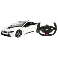 Mașină Rastar BMW i8 43718 10 km/h / 2.4 GHz / Black White photo 3